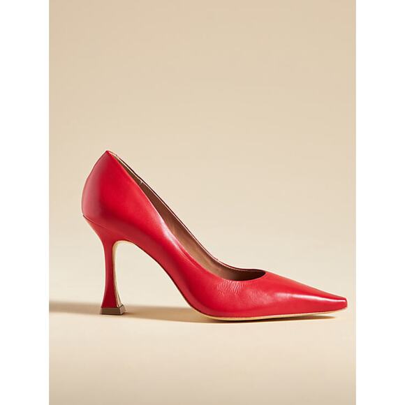 NWT Maeve Red Pump Heels - New 37 EU (6.5-7.0 US) - Picture 1 of 6